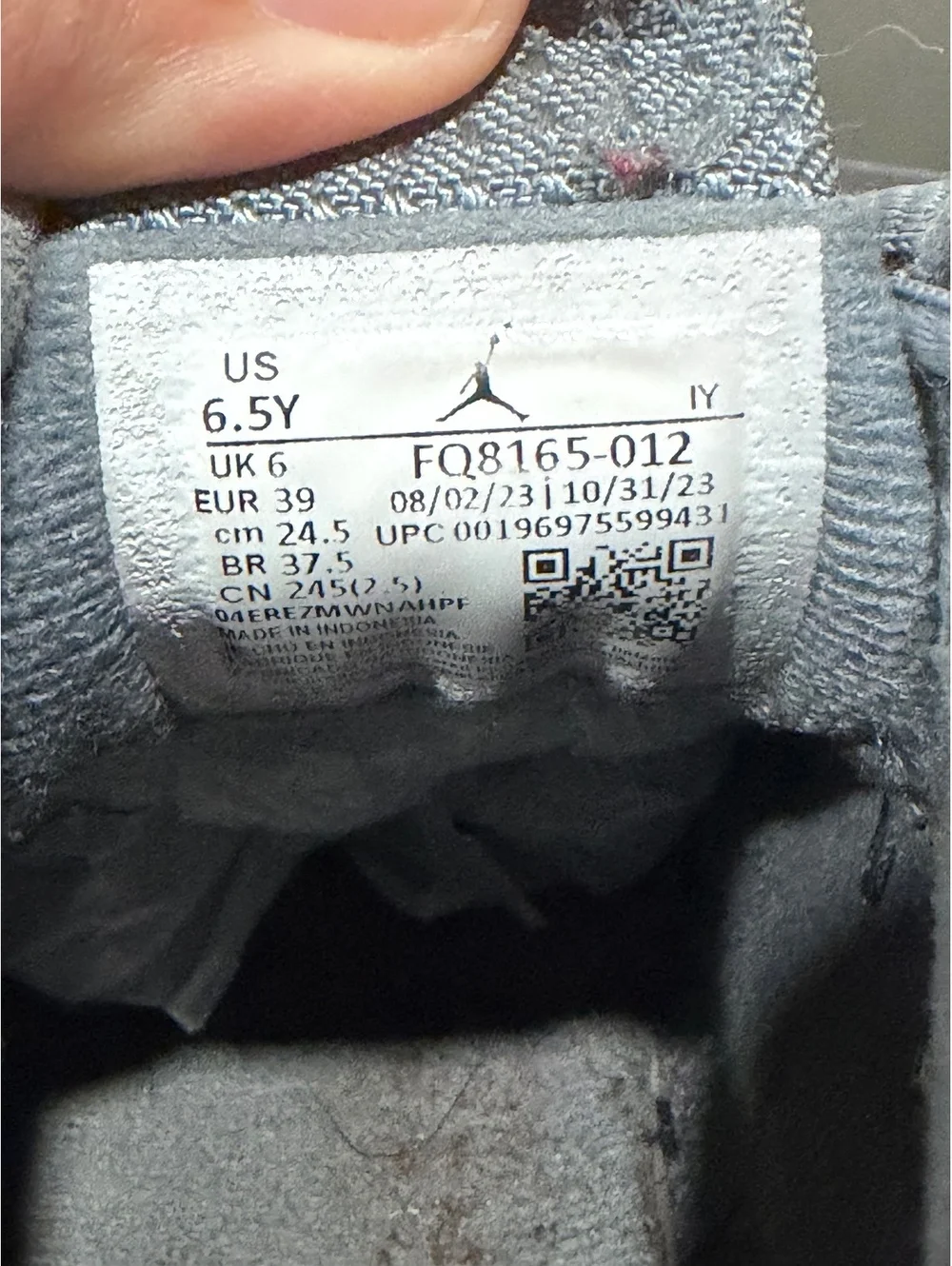 Jordan grey” gs